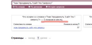 Спрос запроса в точном соответствии wordstat Запрос в точном соответствии