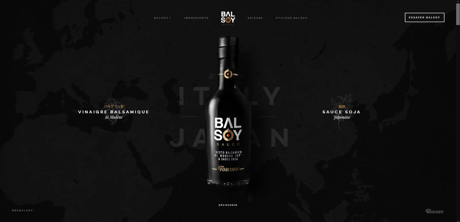 Landing Page, рассказывающий о соусе и блюдах, в которых он применяется Пример лендинга, посвященного итальянскому соусу