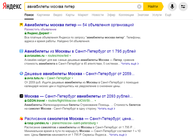 SEO-выдача Поисковая оптимизация