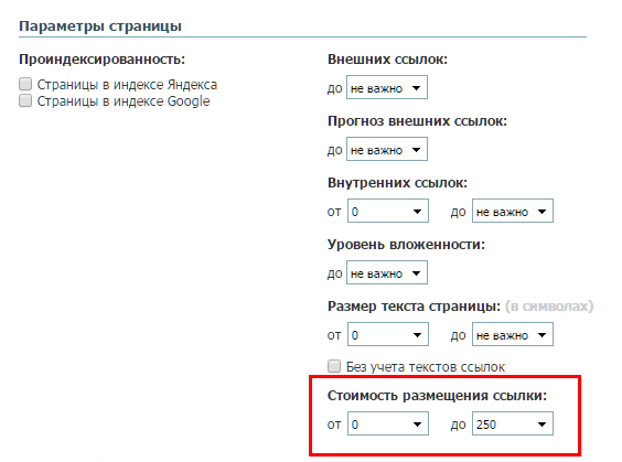 Стратегия стоимость ссылки