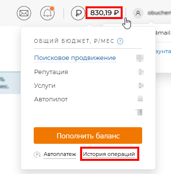 виждет_история опраций