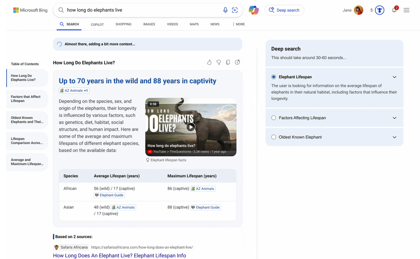 AI search bing AI search bing