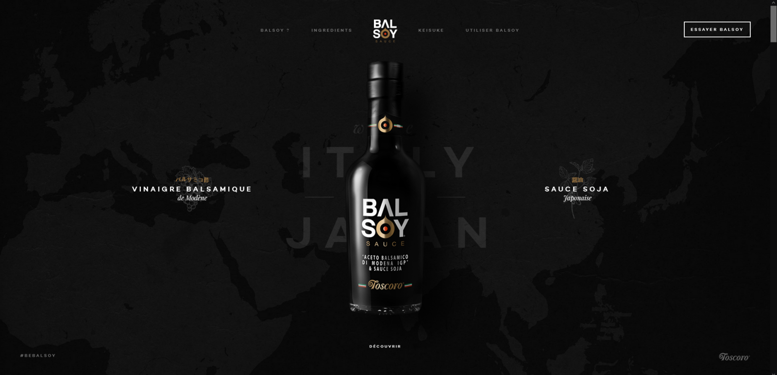 Landing Page, рассказывающий о соусе и блюдах, в которых он применяется Пример лендинга, посвященного итальянскому соусу